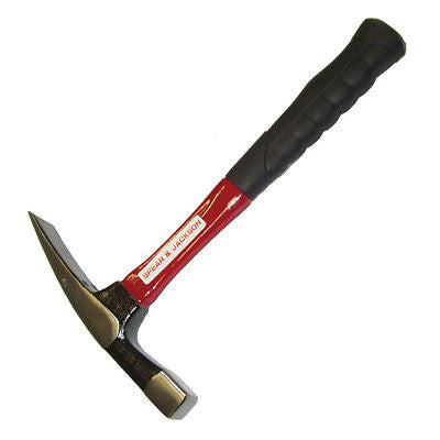 Spear & Jackson Bricklayers Short Pattern Hammer 25oz  Hickory Handle