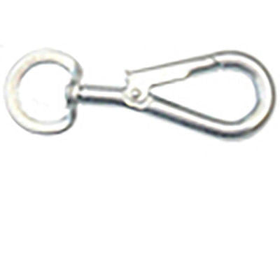 100mm 4'' No.328 Spring Hooks to Swivel 1 Each ZINC PLATED
