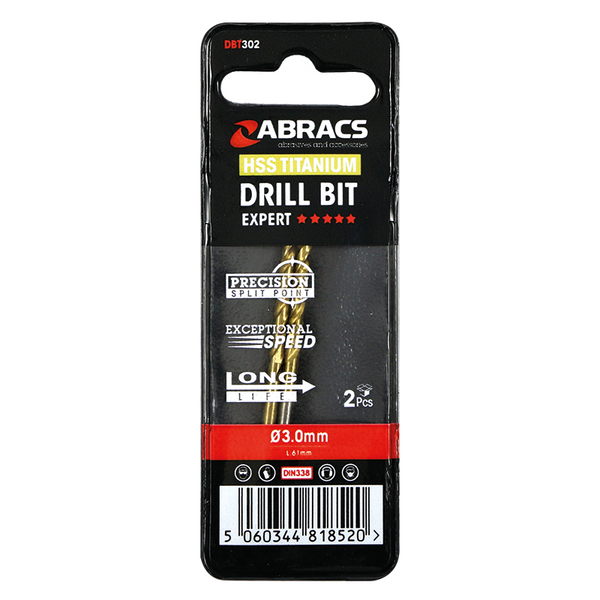 Abracs HSS Titanium Drill Bits