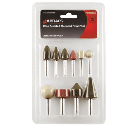 10PC MOUNTED POINT PACKS